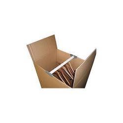 Karton 2-wellig 670x550x1050 mm Kleiderbox zum Aufhängen Braun 
