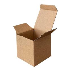 50x50x50 mm Kraft-Karton-Box Einfach Gewellt