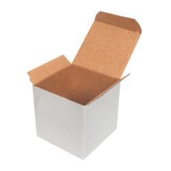 50x50x50 mm Weißer Karton Einzelwellpappe