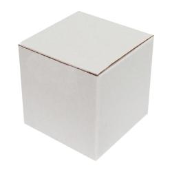 50x50x50 mm Weißer Karton Einzelwellpappe