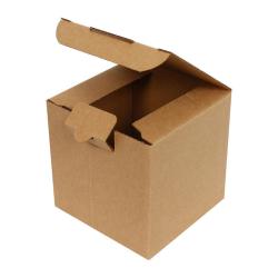 105x105x80 mm Kraftkarton Einfach Gewellt