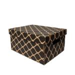 350x270x180 mm Schwarze Box - Ziplock Box Kraft