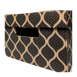 350x270x180 mm Schwarze Box - Ziplock Box Kraft