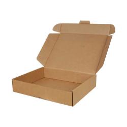 390x220x80 mm Box Kraft Doppelt Gewelltes Ziplock