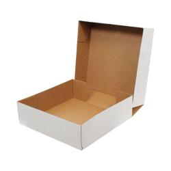 410x320x200 mm E-Commerce Versandbox Weiß 4 Punkt Box