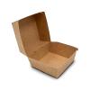 Unbedruckte Kraftkarton-Hamburgerbox 110x110x84 mm 1000 Stück