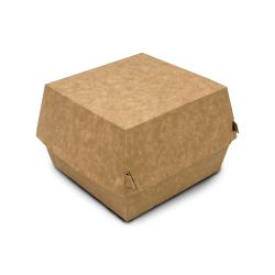 Unbedruckte Kraftkarton-Hamburgerbox 190x110x70 mm 1000 Stück