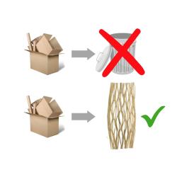 Geschredderte Wellpappe 125 Liter