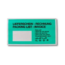 Lieferscheintaschen 228x120 mm 1000 Stück