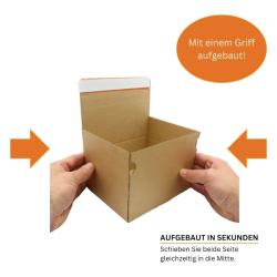 Karton mit Automatikboden 350x250x80 mm DHL Kleinpaket