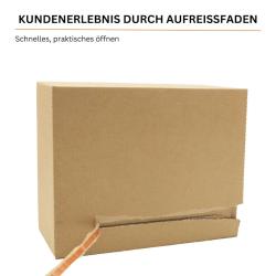 Karton mit Automatikboden 210x180x130 mm