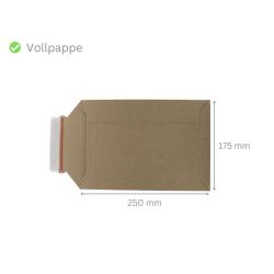 Versandtaschen Voll-Pappe braun 175x250 mm