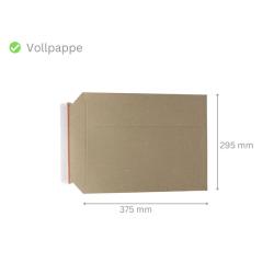 Versandtaschen Voll-Pappe braun 295x375 mm
