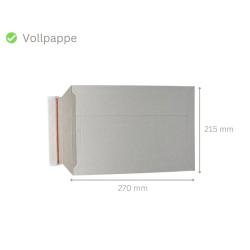 Versandtaschen Voll-Pappe weiss 215x270 mm