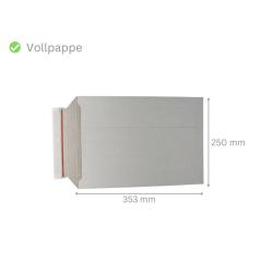 Versandtaschen Voll-Pappe weiss 250x353 mm