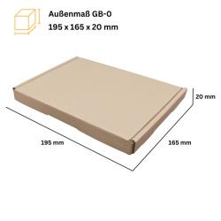 Großbriefkarton 180x160x15 mm BRAUN GB 0