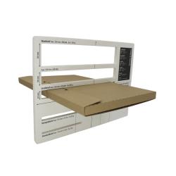 Großbriefmappe Kalenderverpackung 350x220x18 mm Wellpappe Braun KV