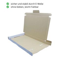 Großbriefkarton 245x185x20 mm WEIß GB 2.1