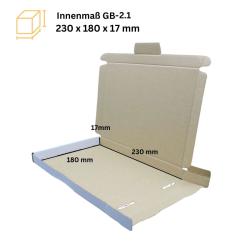 Großbriefkarton 245x185x20 mm WEIß GB 2.1