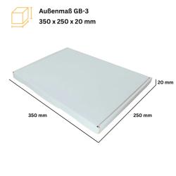  Großbriefkarton 350x250x20 mm WEISS GB3