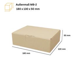 Maxibriefkarton 180x130x50 mm BRAUN MB-2