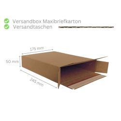Versandbox Selbstklebend mit Aufreiáfaden 245x170x50 mm