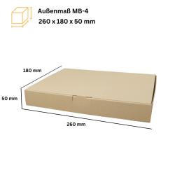 Maxibriefkarton 260x180x50 mm BRAUN MB-4