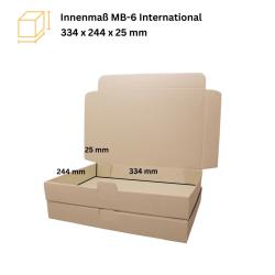 Maxibriefkarton International 350x250x30 mm BRAUN