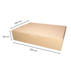 Faltschachtel DHL Kleinpaket 350x250x80 mm braun Fefco 0426