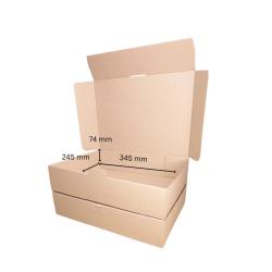 Faltschachtel DHL Kleinpaket 350x250x80 mm braun Fefco 0426