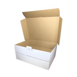 Faltschachtel DHL Kleinpaket 350x250x80 mm weiß Fefco 0426