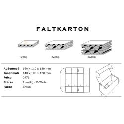 Faltschachtel 140 x100 x120 mm