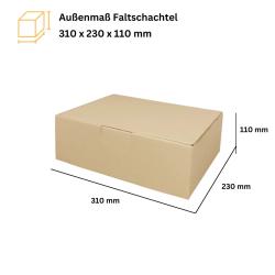 Faltschachtel 300x220x100 mm Braun